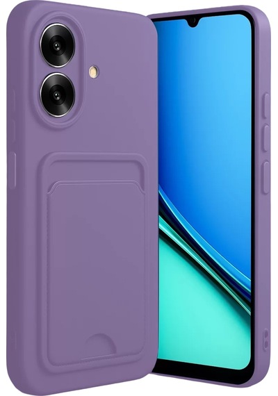Newface Realme Note 60 Kelvin Kartvizitli Silikon - Lila