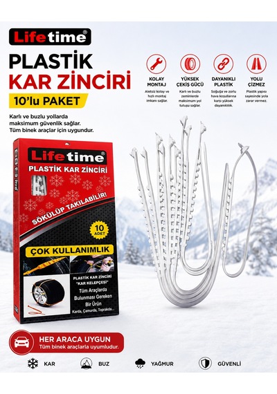 Plastik Kar Zinciri 10'lu Paket 1