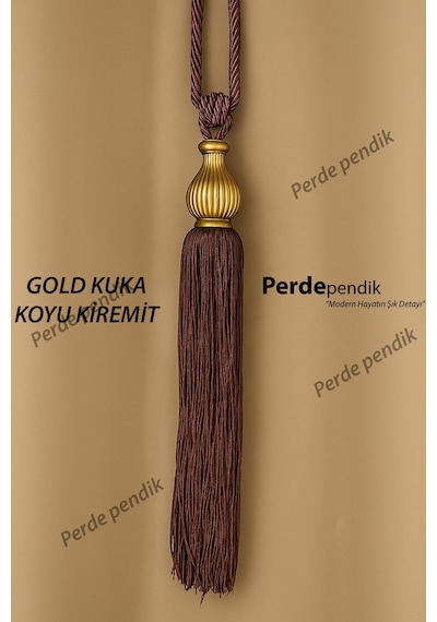 Modern Fon Perde Toplama Aparatı K Kiremit Kornişe Takmalı Tavan Braçolu, Perde Aksesuarı 1 Adet Gold Kuka - Koyu Kiremit Modern Fon Perde Toplama Aparatı K Kiremit Kornişe Takmalı Tavan Braçolu, Perde Aksesuarı 1 Adet Gold Kuka - Koyu Kiremit