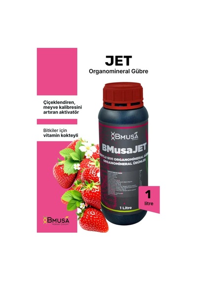Bmusa Jet Edta Şelatlı Mikroelement İçeren Organomineral Gübre 1 Lt. 1 L