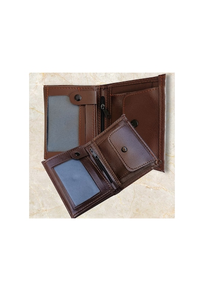Organıcyou Guangzhou Dikey Pu Deri Erkek/kadın Kullanışlı Spor Cüzdan 11 Cm X 9 Cm X 2 Cm Koyu Kahverengi