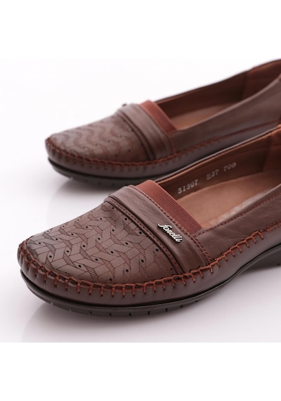Forelli Mıraye-h 51307 Kadın Deri Comfort Ayakkabı Taba