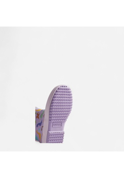 Hunter Originals Wellington Çocuk Lila Bot Çocuk Purple Dinosaur Bot Hfrk0039252-pd Mor