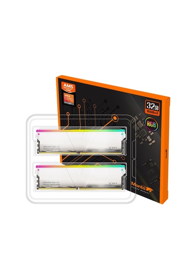 V-color Manta Xsky Rgb 32gb 2x16gb Ddr5 6400mt/s Cl32 1.4v, Amd Expo Uyumlu, Sk Hynix Ic, Bey