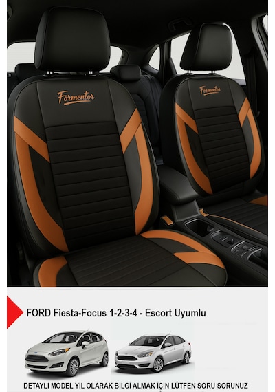 Formentor Tay Tüyü Oto Koltuk Kılıfı Ford Focus-fiesta-escort Uyumlu Taba