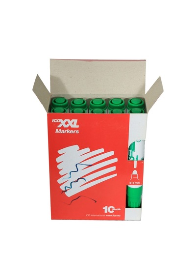 White Board Marker Xxl Beyaz Yazı Tahta Kalemi Yeşil 10 Lu