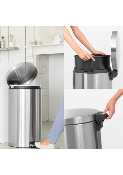 Brabantia Çöp Kovası Pedallı 45 Lt Matt Steel 424205