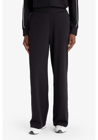 Defacto Warmtech Wide Leg Geniş Paça Cepli Biyeli Standart Boy İçi Yumuşak Tüylü Sporcu Pantolon F3846AX25AU Siyah Defacto Warmtech Wide Leg Geniş Paça Cepli Biyeli Standart Boy İçi Yumuşak Tüylü Sporcu Pantolon F3846AX25AU Siyah