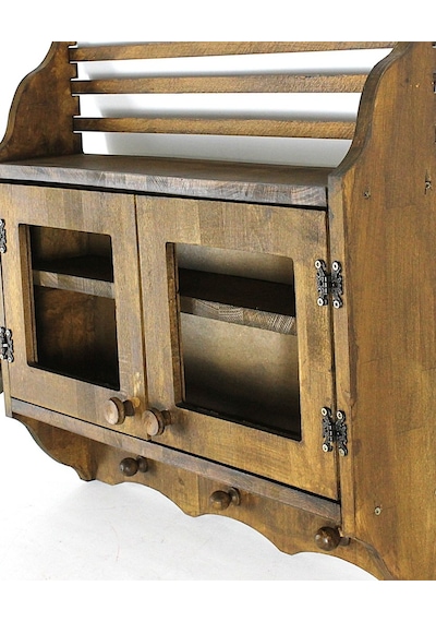 Eskitme Ahşap Mutfak Dolabı 56x61x13 Cm. Siyah Eskitme Ahşap Mutfak Dolabı 56x61x13 Cm. Siyah