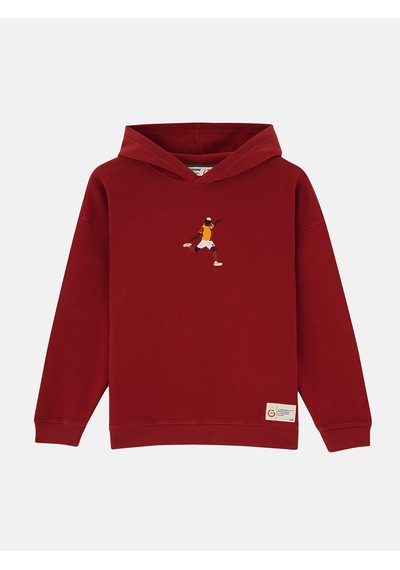 Gsstore Galatasaray & Reflect Studio Çocuk Osimhen Hoodie Rsc2640 Kırmızı