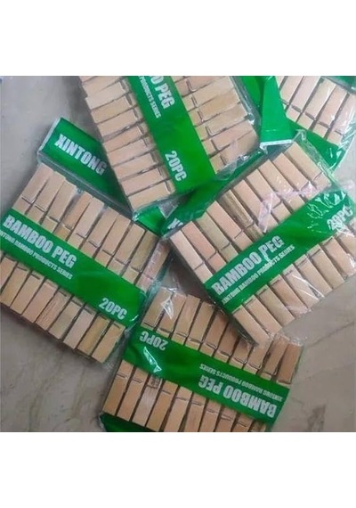 Bambu Mandal 20'li 1 Adet Açık Ahşap