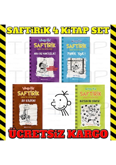 Epsilon Yayınları Saftirik Greg Serisi 5 6 7 8Kitaplık Set 4Kitap