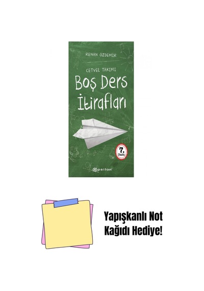 Boş Ders İtirafları-cetvel Takımı + Yapışkanlı Not Kağıdı