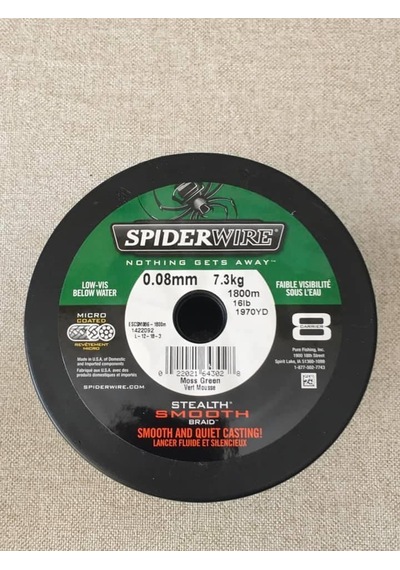 Spiderwire Stealth-Braid Serisi 8 Örgü İp Misina 0,08mm 1800m