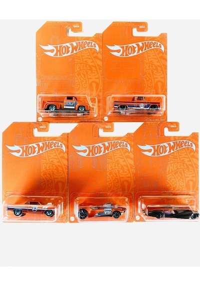 Hot Wheels 53rd Anniversary Orange And Blue Series 5 Araçlık  Set