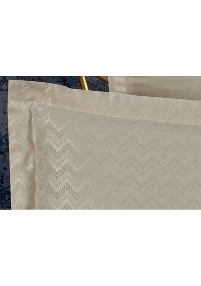 Odesa Bambu Jakar Kumaş Bej Ikili Oksford 60x80 Cm Yastık Kılıfı - 1328 Çok Renkli