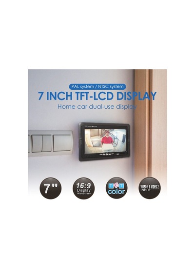 7'' Araç Monitörü Kayıt Yapmaz Usb Aux Girişi Yoktur 12-24 Volt