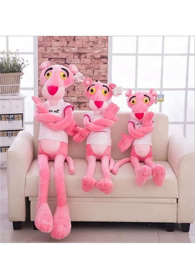 Peluş, Efsane Pembe Panter - Pink Panther 60 Cm. Renkli