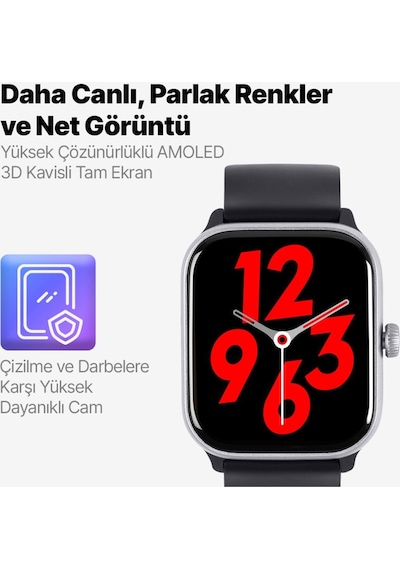 Ttec 2SW04 Tempus Pro 47 MM Amoled Ekranlı Dikdörtgen Kasa Akıllı Saat