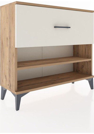 Arges Şifonyer Tek Raflı Tek Çekmeceli 88x30x80 Çam-aytaşı Çam
