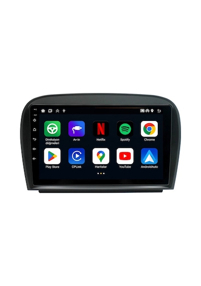 Mercedes Sl Android Multimedya 2002-2011 Carplay Android Auto Navigasyon Kameralı 4gb Ram 32gb 9"