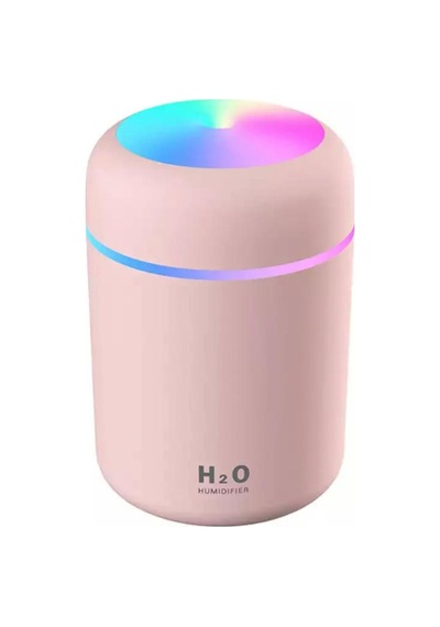 Led Işıklı 3'ü 1 Arada Ultrasonik Hava Nemlendirici Ve Aroma Difüzörü 300ml Kapasiteli Pembe