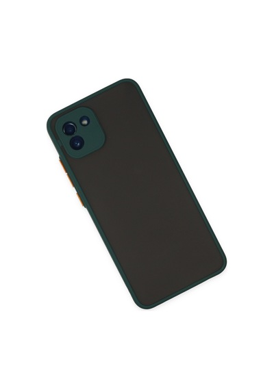 Samsung Galaxy Uyumlu A03 Kılıf Montreal Silikon Kapak - Yeşil Renk
