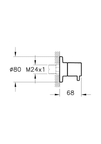 VitrA Origin Ankastre Stop Valf Sıva Üstü Fırçalı Nikel A4145834 Nikel