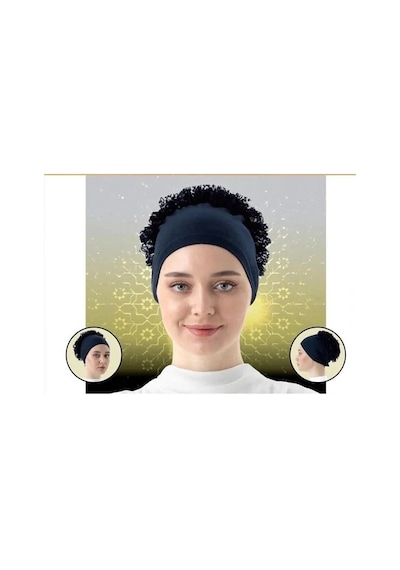 Ulupazarlama Bone - Dikişli Fırfırlı Bone Bandana sarı