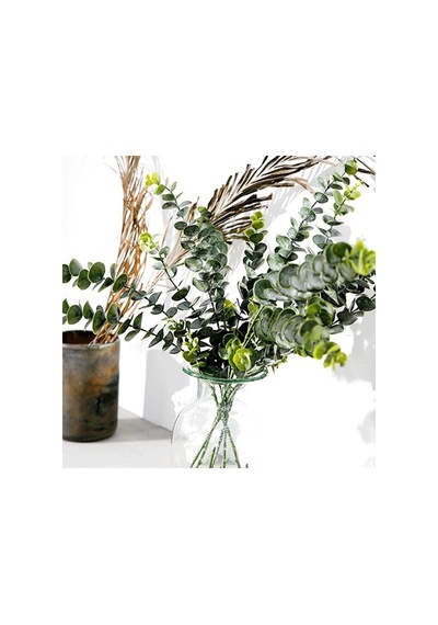 Yapay Çiçek Yeşil Okaliptus 3dallı Uzun Dal 76cm Eucalyptus Diğer
