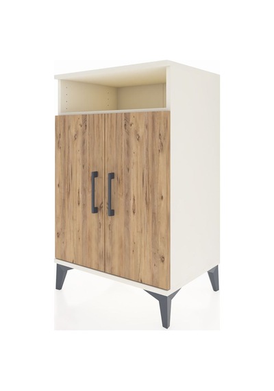 Hyperion Komodin 3 Raflı 2 Kapaklı 60x44x96 Aytaşı-çam Aytaşı