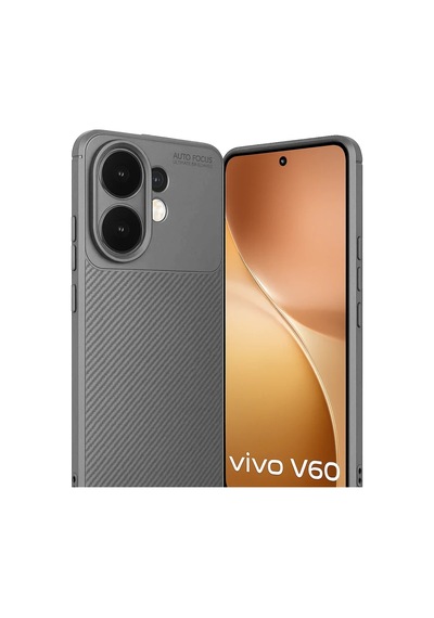 Vivo V60 5g Auto Focus Karbon Kapak - Gri 0.2M-Çok Renkli