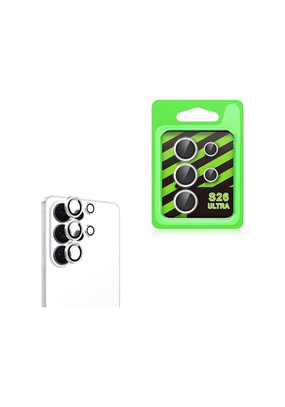 Vendas Samsung Galaxy S26 Ultra Uyumlu Zore Cl-07 Kamera Lens Koruyucu Gümüş 02520701