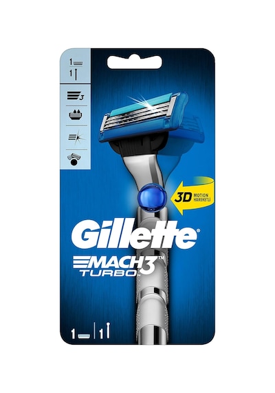 Mach3 Turbo Tıraş Makinesi + Tıraş Bıçağı 1 Adet