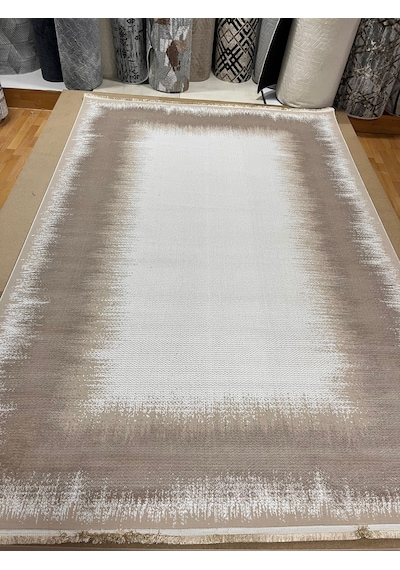 Bertuğ Halı Ada Serisi 017 Salon Oturma Odası Halısı 6m2 200x290 Krem - Vizon
