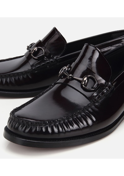 Hotiç Erkek Deri Bordo Toka Detaylı Klasik Loafer