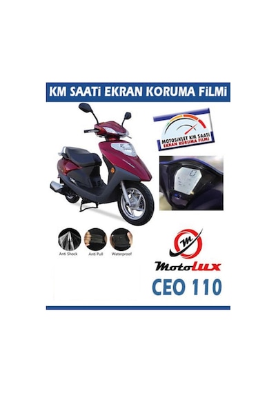 Motolux Ceo 110 Serisi Motosiklet Ekran Km Koruyucu