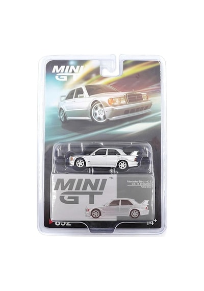 1/64 Mercedes-benz 190e 2.5-16 Lution Iı Astral Silver - Blister Paket Mgt00852-bl