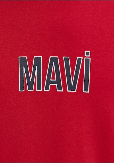 Mavi - Mavi Logo Baskılı Kırmızı Tişört 0613186-70467