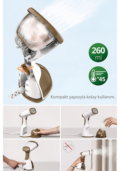 Kiwi KSI-650 1200 W Portatif Buharlı Kırışık  Dikey Ütü