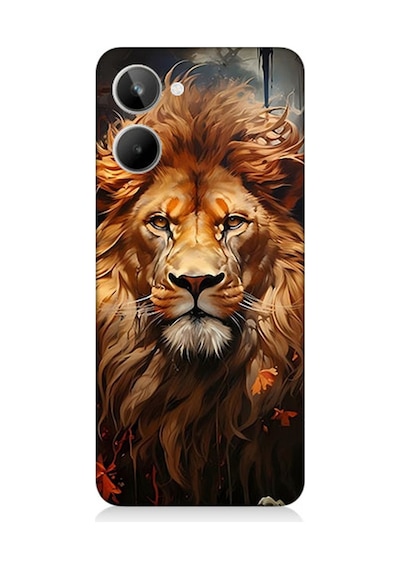 Realme 10 Uyumlu Silikon Kılıf Yorgun Savaşçı Aslan