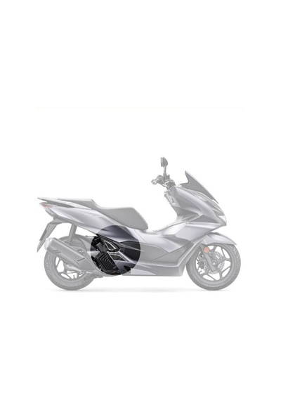 Pcx 2021 Karbon Desen Beyaz Basamak ve Basamak Altı Koruyucu Pad