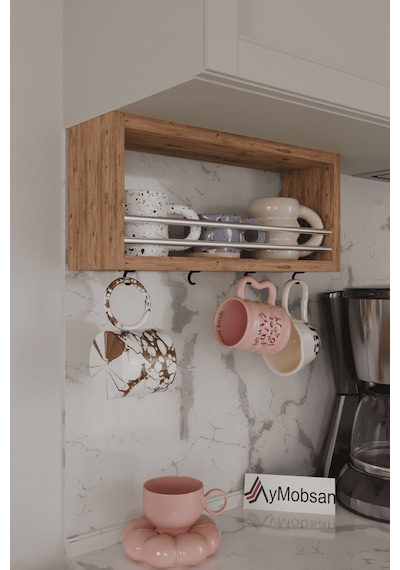 Trend Kupa Standı, Bardak Tutucu, Kupa, Fincan Askılığı Çok Amaçlı Raf 45 Cm, Atlantik Çam Atlantik Çam Trend Kupa Standı, Bardak Tutucu, Kupa, Fincan Askılığı Çok Amaçlı Raf 45 Cm, Atlantik Çam Atlantik Çam