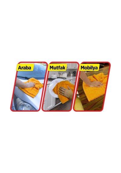 Automix Mikrofiber Yüzey Parlatma Havlusu 50x50cm 44538