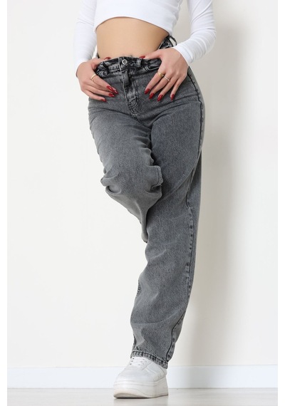 Modi Baggy Kot Pantolon Gray - 31536.2088. Altın - Siyah