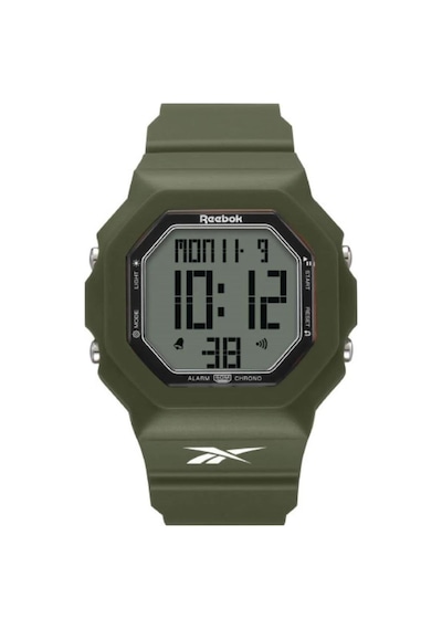Reebok Rv-tru-u9-pgpg-wb Dijital Yeşil Silikon Kordon Kare Erkek Kol Saati