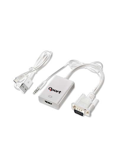 Qport Q-vh Vga To Hdmı Çevirici + Ses Kablosu-46008