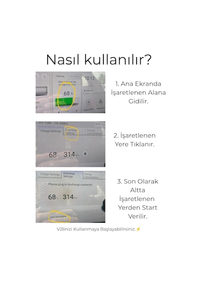 V2l - Mg 4 Marka İle Uyumlu 3'lü V2l Elektrikli Araç Şarj Kablosu - Enerjini Elektrikli Aracından Al- Çanta  Genel