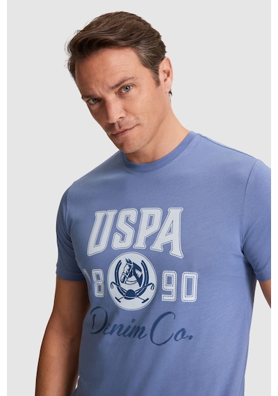 U.s. Polo Assn. Erkek İndigo Tişört 50327174-vr028 U.s. Polo Assn. Erkek İndigo Tişört 50327174-vr028