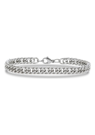 Moncuk Design Flat Mariner Çelik Zincir Bileklik 6mm 3351czb2d13 Siyah